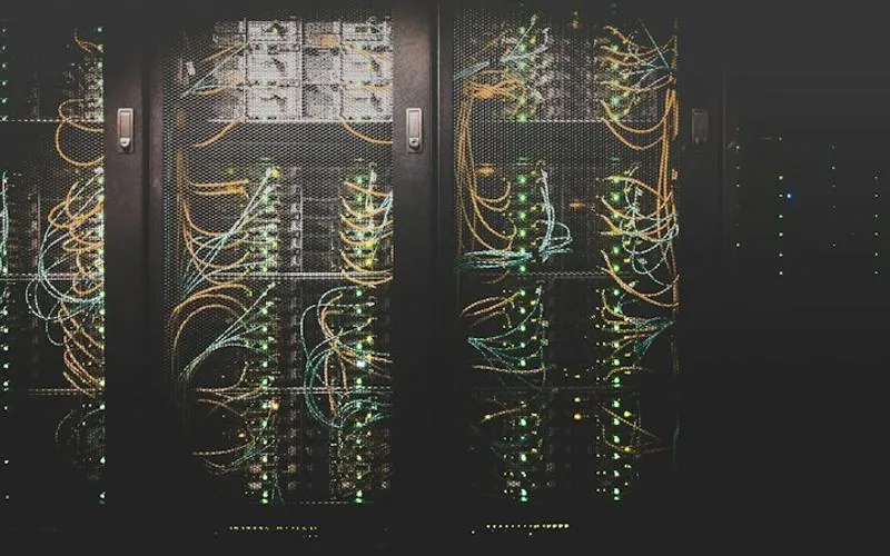 Server racks used for backup and disaster recovery